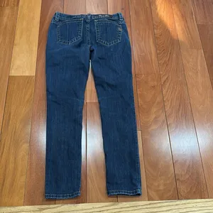 MISS ME Women's Plain Stretch Crop Skinny Zip Ankle‎ Jeans Mid Rise Blue Size 29 thumbnail 4