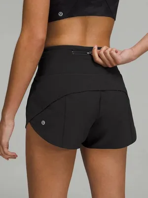 Lululemon Speed Up High-Rise Lined Short 2.5" in Black thumbnail 1