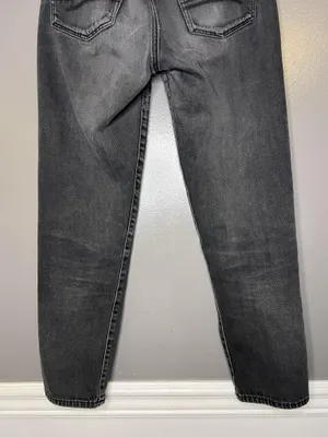 American Eagle Outfitters Boyfriend Jeans Womens 4 Gray High Rise Charcoal Denim thumbnail 6