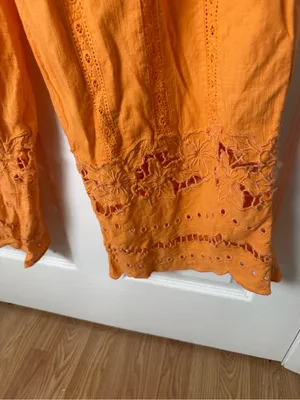 Damson Madder Martina Trousers in Apricot 10 thumbnail 7