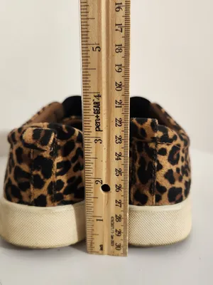 Vintage7Eight Brown Leopard Print Slip-On Sneakers Size 9 thumbnail 8
