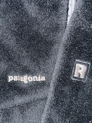 Patagonia Vintage Black Full-Zip Polar Fleece Jacket - Size Medium thumbnail 4