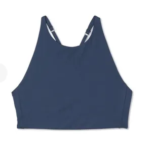 Girlfriend Collective Topanga Criss Cross Sports Bra XL Midnight Blue Adjustable thumbnail 4