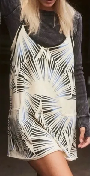 Free People Movement Hot Shot Mini Dress in Sunrise Geo Combo size large thumbnail 1