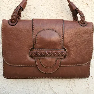 Valentino women’s Histoire braided brown leather shoulder bag thumbnail 3