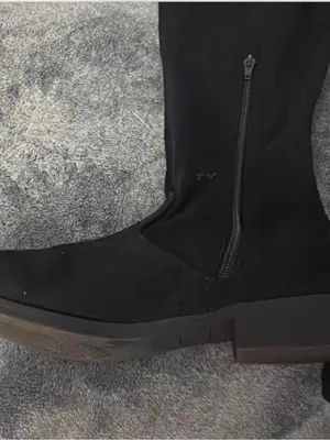 No Boundaries Black Over-the-Knee Suede Boots thumbnail 2