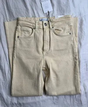 ZARA Crop Flare Jeans thumbnail 1