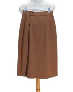 Vintage Condor California Woman’s Skirt Sz 5 6 Midi Length In Brown thumbnail 7