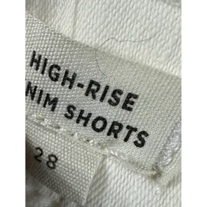 NWOT Madewell High-Rise Denim Shorts in Pure White E8927 - Size‎ 28 OLDSTOCK thumbnail 6