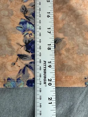Free People Size XS Coral Floral High Neck Mesh Top Long-Sleeve Sheer Boho thumbnail 9