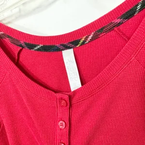 Cacique Sleep‎ Plus Size 26/28 Pajama Set Red Waffle Henley Plaid Leggings 1324 thumbnail 13