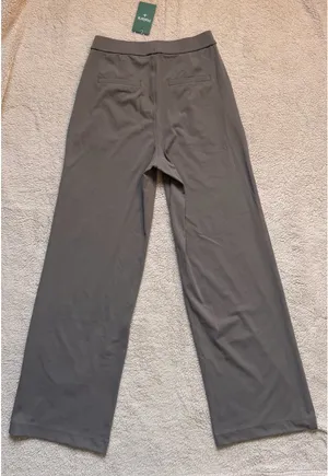 Halara Wide Leg Work Pants Gray Size S Tall NWT High Waisted Stretch thumbnail 7