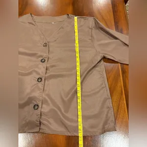 Brown Satin Button thumbnail 8