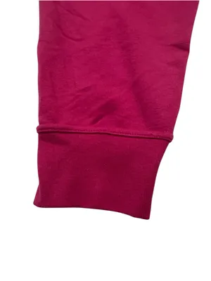 Nike Raspberry Pink Fleece Joggers with White Swoosh thumbnail 7