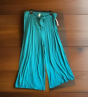 Freshwater Size XXL Bow Front Pull on Swim Suit Cover Up Pants Teal thumbnail 1