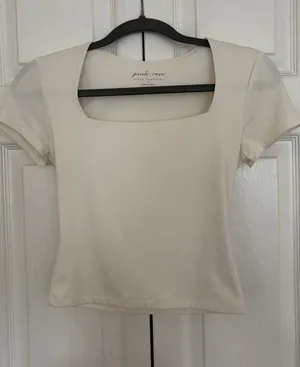 Pink Rose Cropped Shirt thumbnail 1