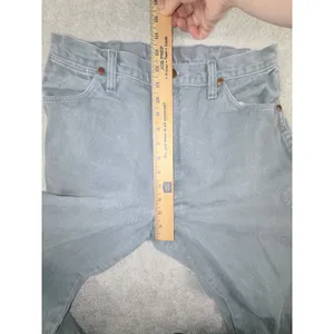 VTG Women's 90s Denim Wrangler Jeans WPL6428 15x32 (30x32) Cowgirl Cut Gray Wash thumbnail 7