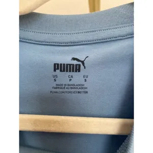 Puma Blue Floral Logo Knee Length T Shirt Dress Casual Sporty Summer Athleisure thumbnail 4