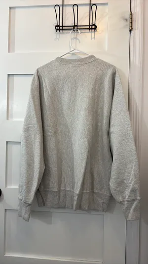 Badgers Oversized Grey Crewneck UW-Madison Champion thumbnail 4