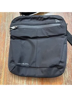 Travelon Anti Theft Medium Crossbody Bag Black thumbnail 2
