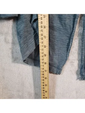 Free People We The Free Women's Knit Pullover Sweater Blue Cowl Neck Raglan Long Sleeve M thumbnail 5