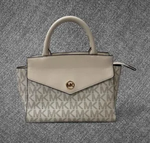 Michael Kors Vanilla Signature Satchel Handbag thumbnail 1
