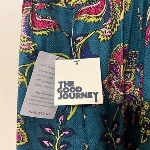NWT The Good Journey Puff Sleeve Floral Cotton Maxi Dress Green 2 thumbnail 7