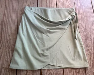 Wilfred sage green wrap mini skirt S thumbnail 1