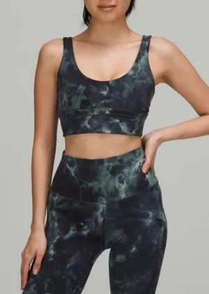 lululemon align reversible bra diamond dye teal graphite thumbnail 1
