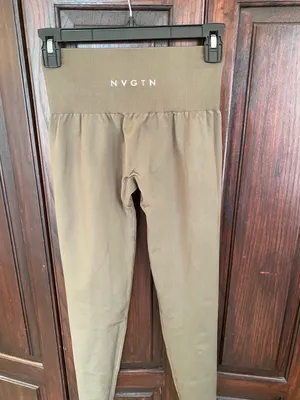 NVGTN Olive Solid Seamless Legging thumbnail 3