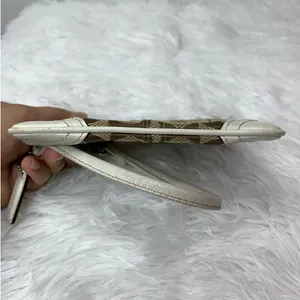 COACH Brown Signature Canvas Wristlet thumbnail 3