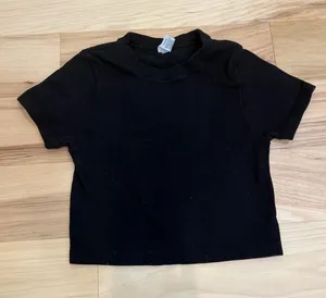 JoyLab Black cropped collared top in a size S #croptop #workout thumbnail 1