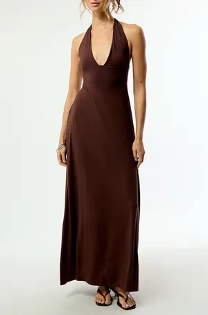 Pacsun Third Charm Alexa Halter Midi Dress thumbnail 2