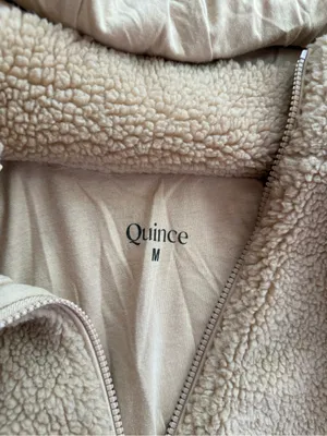Quince Sherpa Fleece Zip-Up Hoodie Size M thumbnail 3