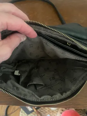 Black super soft faux leather crossbody bag with detachable strap like new thumbnail 4