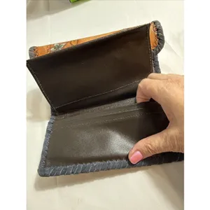 Vintage Tooled Leather Geraldine Wallet Womens Butterfly Floral Design thumbnail 7