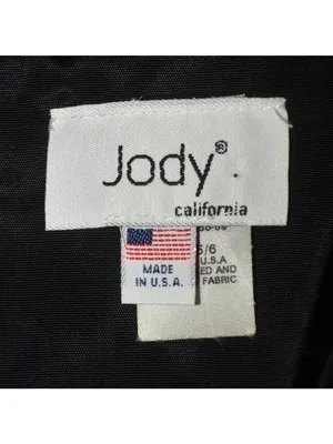 VTG Jody California Black Satin Maxi Skirt 5/6 27" Waist 41" X- Long Made USA thumbnail 9