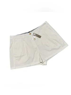 J. Crew Heritage Pleated Shorts Women's 10 Chino White Cotton Casual Preppy NWT thumbnail 5