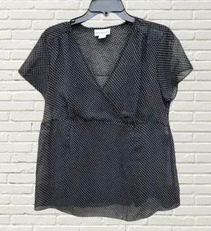 Motherhood Maternity polka‎ dot blouse thumbnail 1