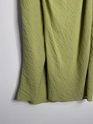 Abercrombie & Fitch Faux Wrap Maxi Skirt Size Small Light Green thumbnail 4