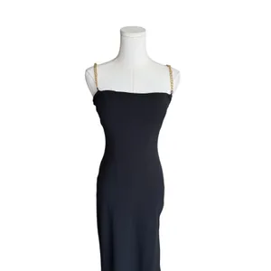 Nookie - Estelle Chain Strap Backless Gold Chain Straps Evening Dress Sz Xs thumbnail 6