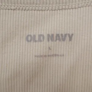 Old Navy Women's Ribbed Tank Top Beige Cream Scoop Neck Sleeveless Large thumbnail 2