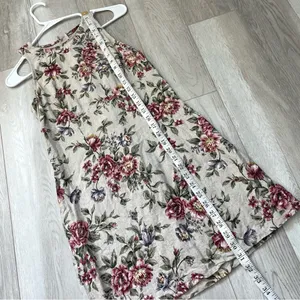 All that jazz Vintage Floral Dress shift mini womens Beige size 9/10 cottage prairie romantic thumbnail 5