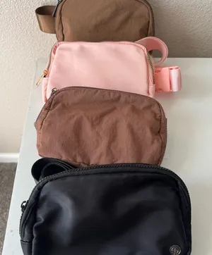Stylish Pink and Brown Women's Bag thumbnail 1