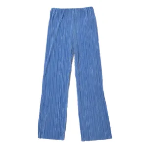 NWT XS Calvin Klein Women’s Plisse Pull On Pants Trousers Moderate Blue Pleated thumbnail 5