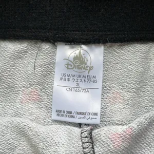 DISNEY Shorts Womens Sz Medium Black Minnie Mouse Print Sweatshort thumbnail 3