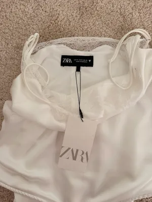 White Lace NWT Zara Bodysuit thumbnail 2