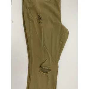 Lovesick‎ Womens Size 16 Olive Green Distressed Skinny Jeans Stretch Khaki thumbnail 4