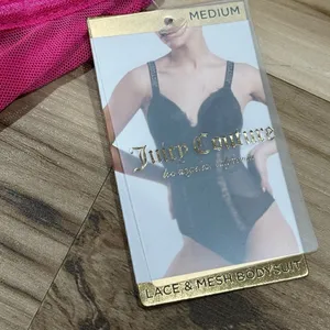 NEW Juicy Couture Pink Lace Bodysuit Women’s Medium thumbnail 4