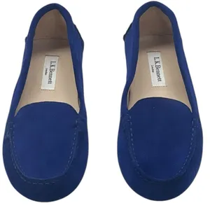 L.K. Bennett Blue Suede Loafers Moccasins Flats Made Italy Women's Size 36 NWOT thumbnail 8